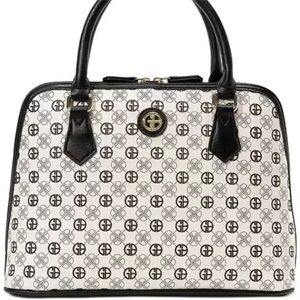 Giani Bernini White Black Satchel